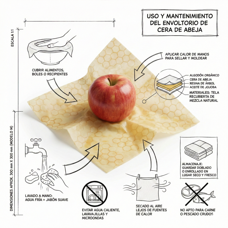 Usos de Envoltorio de Cera de Abejas para Alimentos